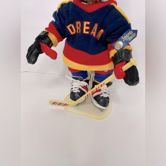 12โ Hockey Player Brass Button Bear (Flash) - Sports Bears Collectable - NWOT - Picture 3 of 10